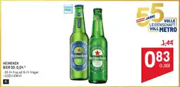 Metro Heineken Bier od. 0,0% Angebot