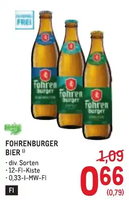 Metro Fohrenburger Bier Angebot