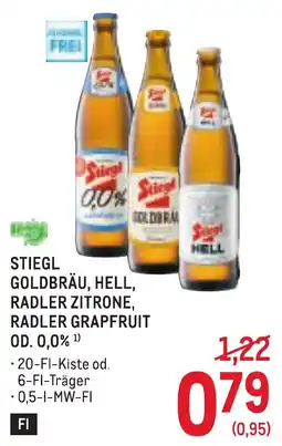 Metro Stiegl Goldbräu, Hell, Radler Zitrone, Radler Grapefruit Angebot