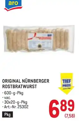 Metro Original Nürnberger Rostbratwurst Angebot