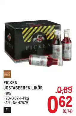 Metro Ficken Jostabeeren Likör Angebot