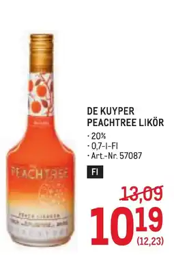 Metro De Kuyper Peachtree Likör Angebot