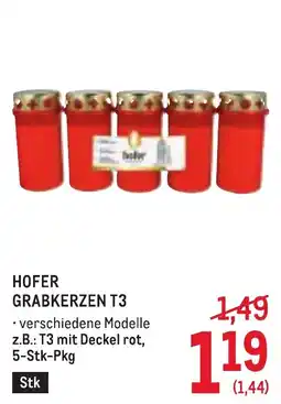 Metro HOFER GRABKERZEN T3 Angebot