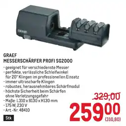 Metro Graef Messerschärfer Profi SG2000 Angebot