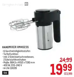 Metro Handmixer HM4023S Angebot
