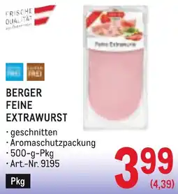 Metro Berger Feine Extrawurst Angebot