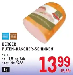 Metro Berger Puten-Rancher-Schinken Angebot