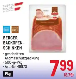 Metro Berger Backofenschinken Angebot