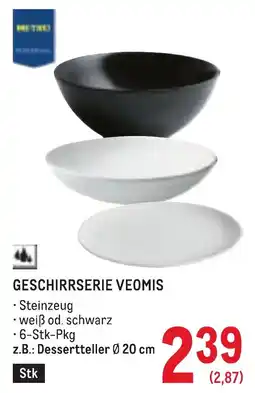 Metro Geschirrserie Veomis Angebot