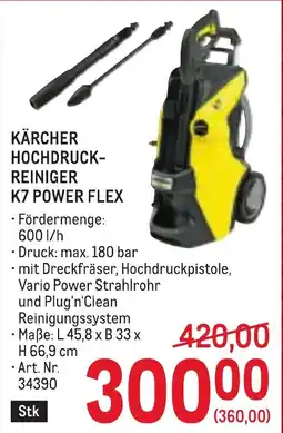Metro Kärcher Hochdruck-Reiniger K7 Power Flex Angebot