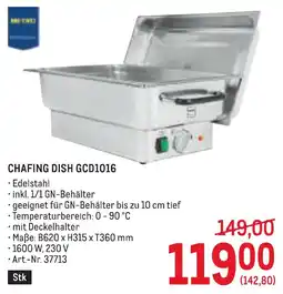 Metro Chafing Dish GCD1016 Angebot