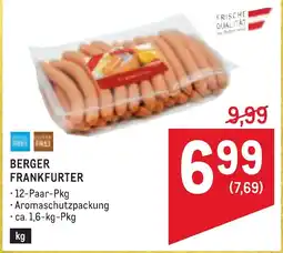 Metro Berger Frankfurter Angebot
