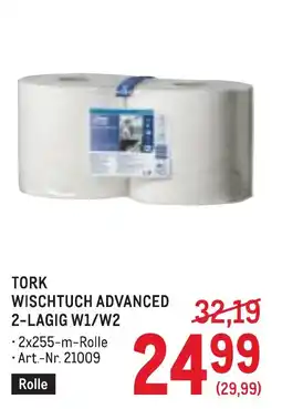 Metro Tork Wischtuch Advanced 2-Lagig W1/W2 Angebot