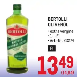 Metro Bertolli Olivenöl Angebot