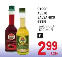 Metro Sasso Aceto Balsamico Essig Angebot