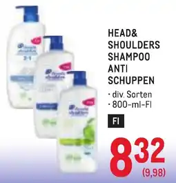 Metro Head & Shoulders Shampoo Anti Schuppen Angebot