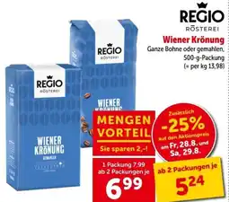 Interspar Regio Rösterei Wiener Krönung Angebot