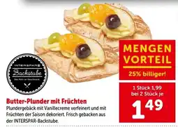 Interspar Butter-Plunder mit Früchten Angebot
