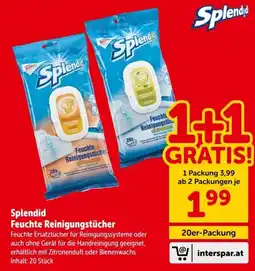 Interspar Splendid Feuchte Reinigungstücher Angebot