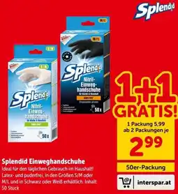 Interspar Splendid Einweghandschuhe Angebot