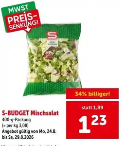 Interspar S-BUDGET Mischsalat Angebot