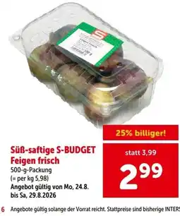 Interspar Süß-saftige S-BUDGET Feigen frisch Angebot