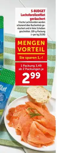 Interspar S-Budget Lachsforellenfilet geräuchert Angebot