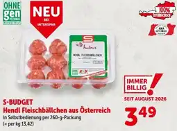 Interspar Hendl Fleischbällchen aus Österreich Angebot
