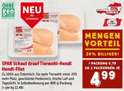 Interspar SPAR Schaut drauf Tierwohl-Hendl Hendl-Filet Angebot
