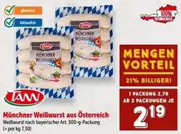 Interspar TANN Münchner Weißwurst Angebot
