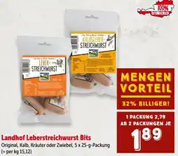 Interspar Landhof Leberstreichwurst Bits Angebot