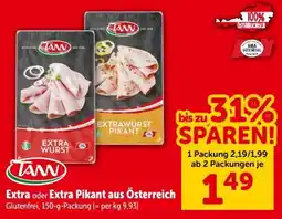 Interspar TANN Extra Wurst Angebot