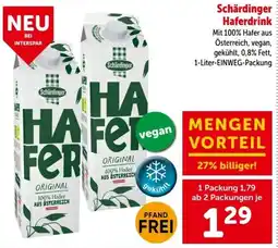 Interspar Schärdinger Haferdrink Angebot