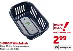 Interspar S-BUDGET Wäschekorb Angebot