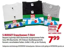 Interspar S-Budget Erwachsenen-T-Shirt Angebot