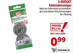 Interspar S-Budget Edelstahlreiniger Angebot