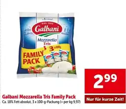 Interspar Galbani Mozzarella Tris Family Pack Angebot