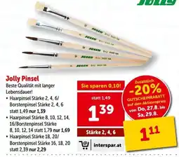 Interspar Jolly Pinsel Angebot