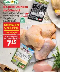 Interspar Natur pur Bio-Hendl Oberkeule aus Österreich Angebot