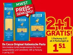 Interspar De Cecco Original Italienische Pasta Angebot
