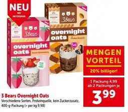 Interspar 3 Bears Overnight Oats Angebot