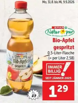 Interspar Natur pur Bio-Apfel gespritzt Angebot
