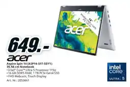 Media Markt Acer Aspire Spin 14 Angebot