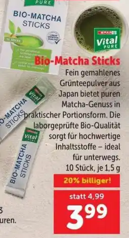 Interspar Vital Bio-Matcha Sticks Angebot
