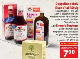 Interspar Doppelherz aktiv Eisen Vital flüssig oder Energie Tonikum Angebot