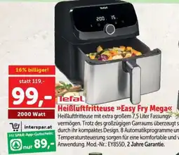 Interspar Tefal Heißluftfritteuse »Easy Fry Mega« Angebot