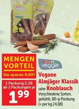 Interspar Vegane Almjäger Klassik oder Knoblauch Angebot