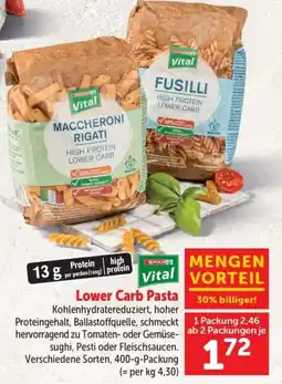 Interspar Vital Lower Carb Pasta Angebot