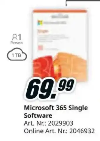 Microsoft 365 Single Software