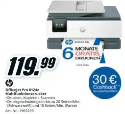 Media Markt hp OfficeJet Pro 8124e Multifunktionsdrucker Angebot